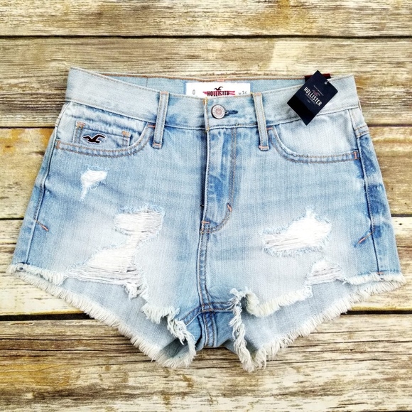 Hollister Pants - Hollister High Rise Short-Short Cut off Denim